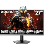 KOORUI 27 Inch 240Hz Gaming Monitor, FHD 1080P, 1ms, VA, DCI-P3 90